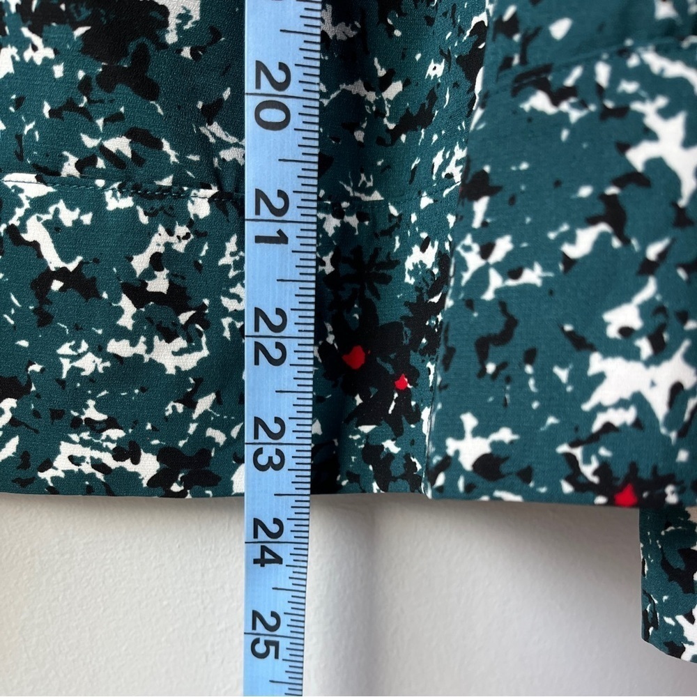 Elizabeth and James Teal Turtleneck Blouse - Picture 8 of 9
